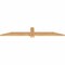 Ekena Millwork Eugene Smooth Timber Gable Bracket, Western Red Cedar, 60"W x 10"H x 1 1/2"D x 3 1/2"F, 4/12 Pitch GBW060X10X0204EUG00SWR - alternate 5